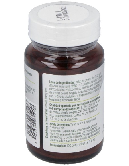 Uña De Gato Forte 400Mg. 100Comp. de El Granero