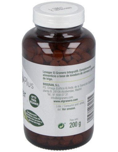 Levager Lev.Cerveza Y Germen Trigo 500Comp. de El Granero