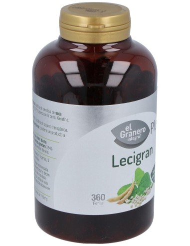 Lecitina De Soja Lecigran 740Mg. 360Perlas de El Granero