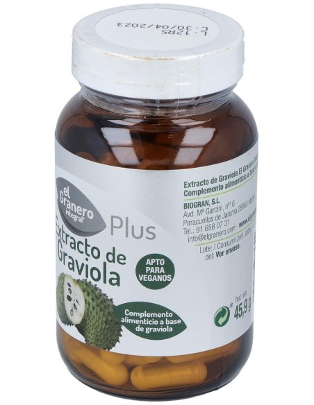 Extracto De Graviola 90Cap. de El Granero
