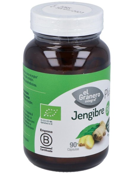 Jengibre 500Mg. 90Cap. Bio de El Granero