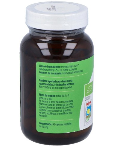 Moringa Bio 400Mg. 90Cap. de El Granero