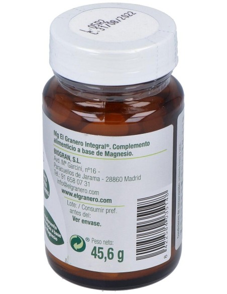 Mg 500 (Citrato De Magnesio) 60Comp. de El Granero
