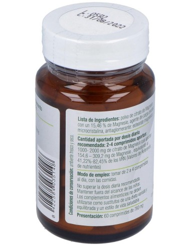 Mg 500 (Citrato De Magnesio) 60Comp. de El Granero