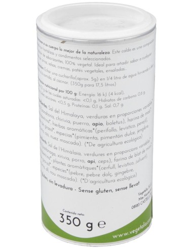 Caldo Vegetal 350Gr.Bio de Vegetalia