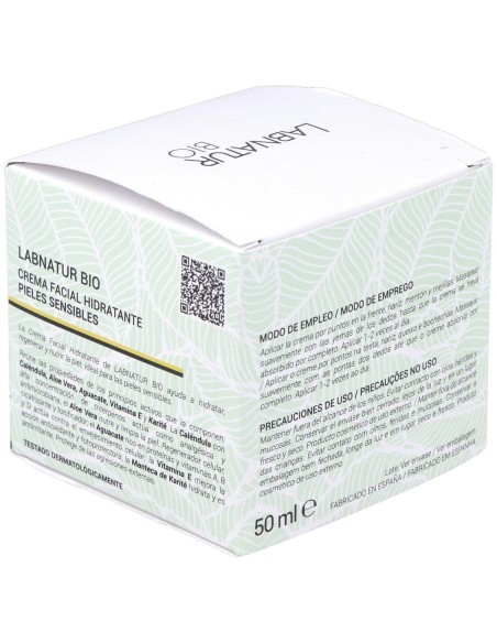 Crema Facial Hidratante Pieles Sensibles 50Ml. Bio de Labnatur Bio