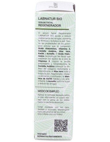 Serum Facial Regenerador Centella Asiatica 30M Bio de Labnatur Bio