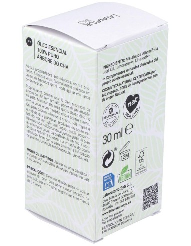 Arbol Del Te Aceite Esencial 30Ml. Bio de Labnatur Bio