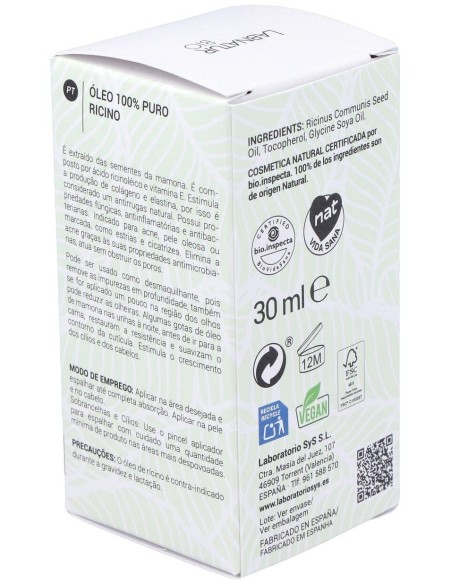 Ricino Aceite 30Ml.+ Kit Rimel de Labnatur Bio