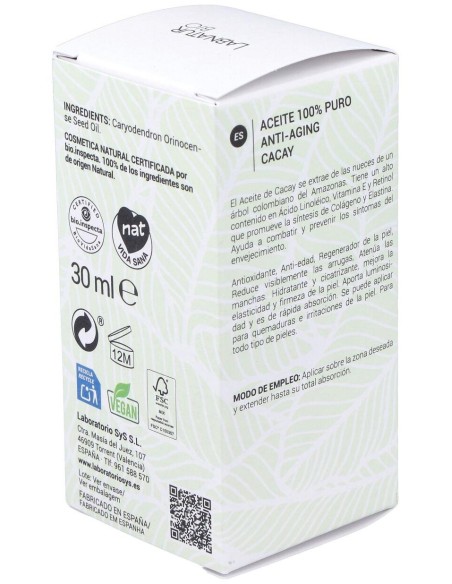 Cacay Aceite Anti Aging 30Ml. de Labnatur Bio