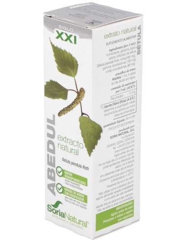 Ext. Abedul Xxi 50Ml. S/Al de Soria Natural