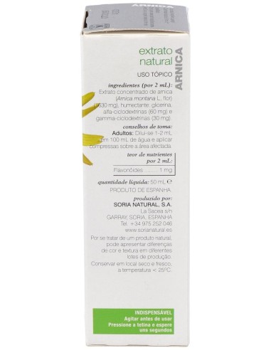 Ext. Arnica Xxi 50Ml. S/Al de Soria Natural
