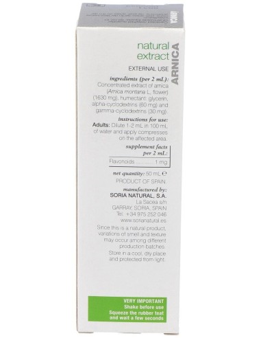 Ext. Arnica Xxi 50Ml. S/Al de Soria Natural