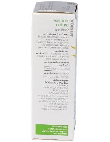 Ext. Arnica Xxi 50Ml. S/Al de Soria Natural