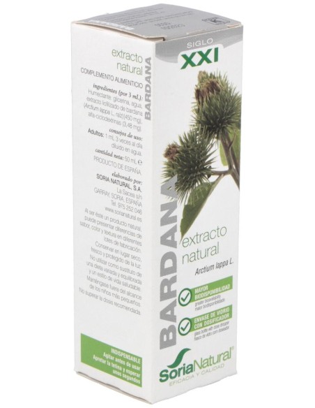 Ext. Bardana Xxi 50Ml. S/Al de Soria Natural