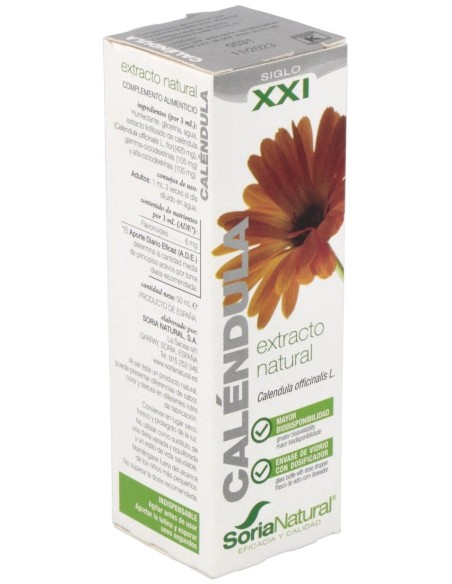 Ext. Calendula Xxi 50Ml. S/Al de Soria Natural