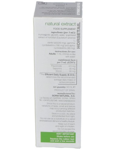 Ext. Cola De Caballo Xxi 50Ml. S/Al de Soria Natural