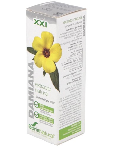 Ext. Damiana Xxi 50Ml. S/Al de Soria Natural