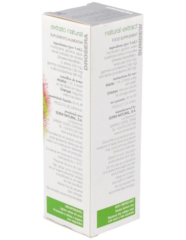 Ext. Drosera Xxi 50Ml. S/Al de Soria Natural