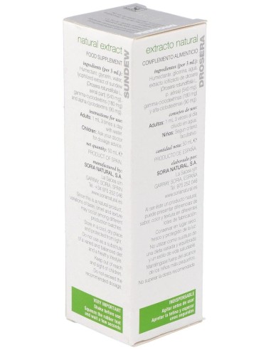 Ext. Drosera Xxi 50Ml. S/Al de Soria Natural