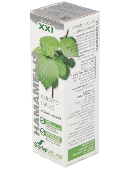 Ext. Hamamelis Xxi 50Ml. S/Al de Soria Natural
