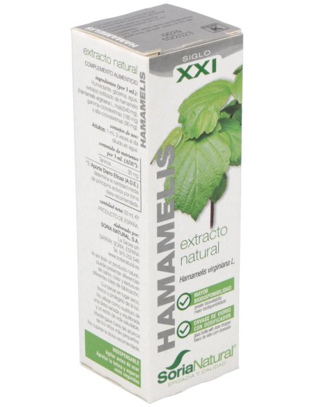 Ext. Hamamelis Xxi 50Ml. S/Al de Soria Natural