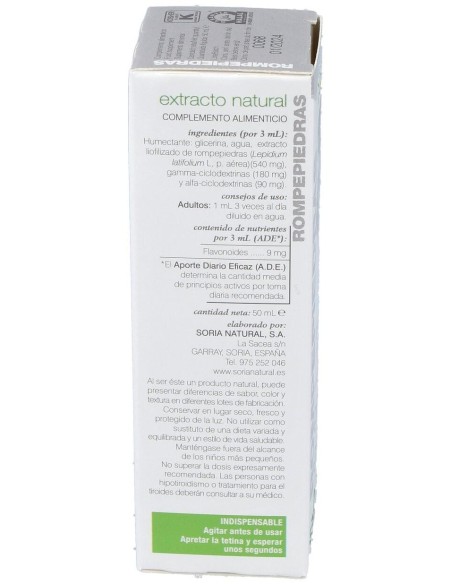 Ext. Rompepiedras Xxi 50Ml. S/Al de Soria Natural