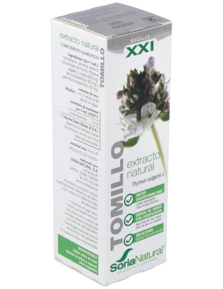 Ext. Tomillo Xxi  50Ml. S/Al de Soria Natural