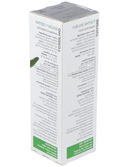 Ext. Tomillo Xxi  50Ml. S/Al de Soria Natural