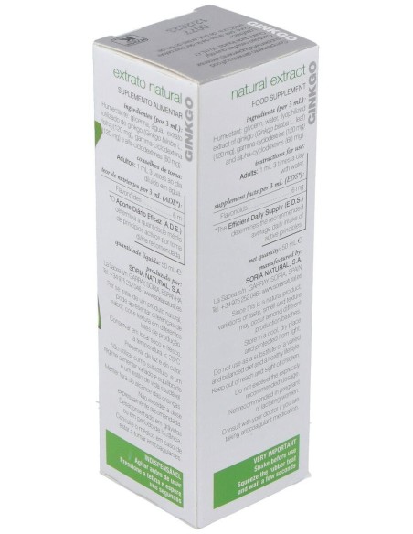 Ext. Ginkgo Biloba Xxi 50Ml. S/Al de Soria Natural