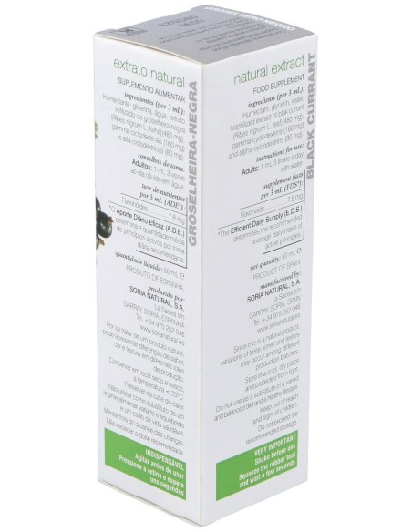 Ext. Grosellero Negro Xxi 50Ml. S/Al de Soria Natural
