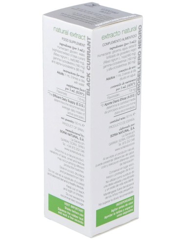 Ext. Grosellero Negro Xxi 50Ml. S/Al de Soria Natural
