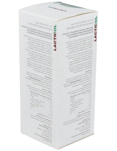 Lacticol Ecologico Jugo De Chucrut 200Ml de Soria Natural