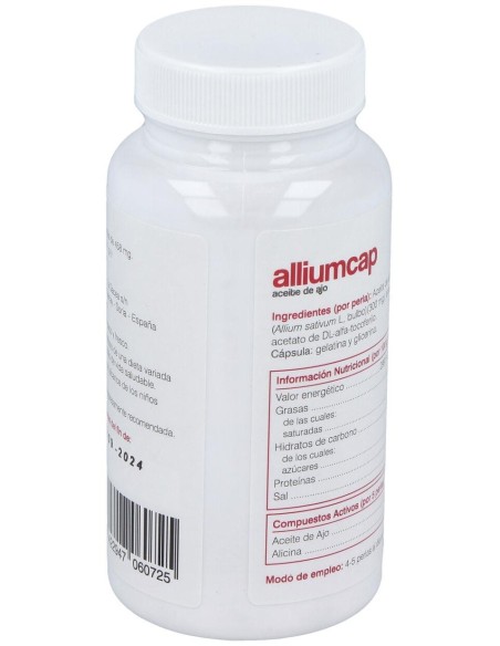 Aceite De Ajo Alliumcap 150Perlas de Soria Natural