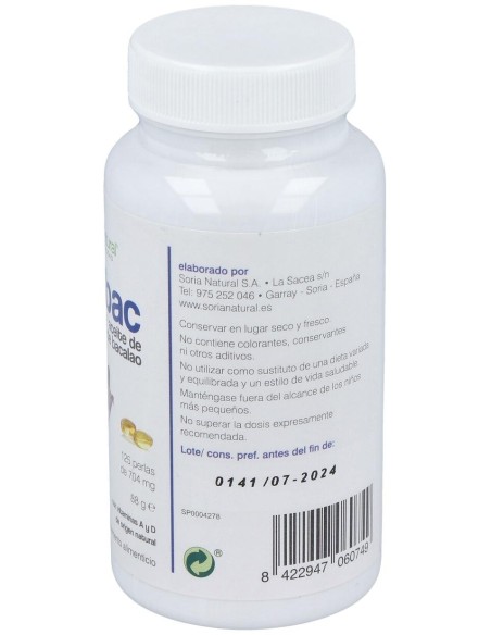 Aceite De Higado De Bacalao 125Perlas de Soria Natural