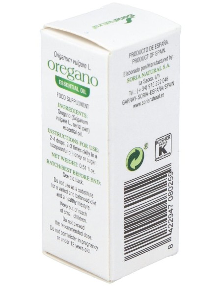Esencia Oregano 15Cc. de Soria Natural