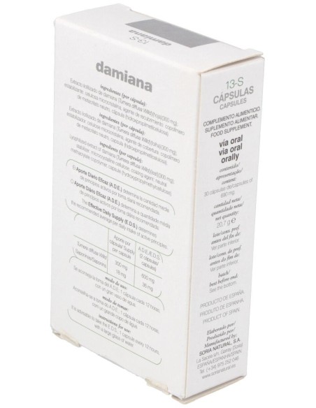 Cap.S 13 Damiana Xxi 30Cap. de Soria Natural