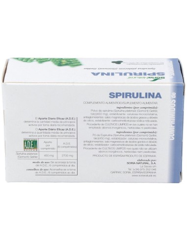 Spirulina 60Comp. de Soria Natural