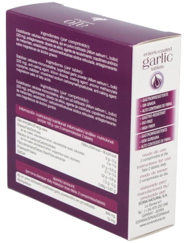 Ajo Enterico 30Comp. de Soria Natural