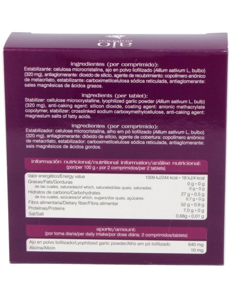 Ajo Enterico 30Comp. de Soria Natural