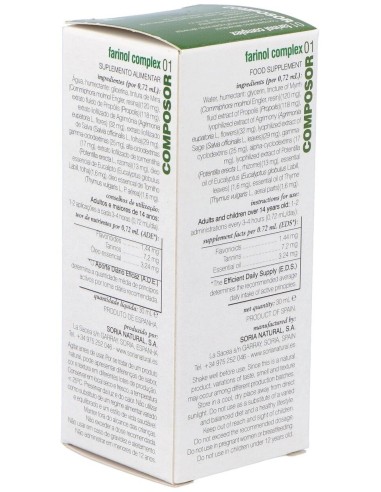 Composor 01 Farinol Complex Xxi 30Ml. Spray de Soria Natural