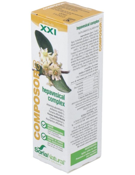Composor 03 Hepavesical Complex Xxi 50Ml. de Soria Natural