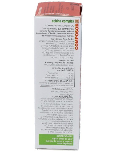 Composor 08 Echina Complex Xxi 50Ml. de Soria Natural