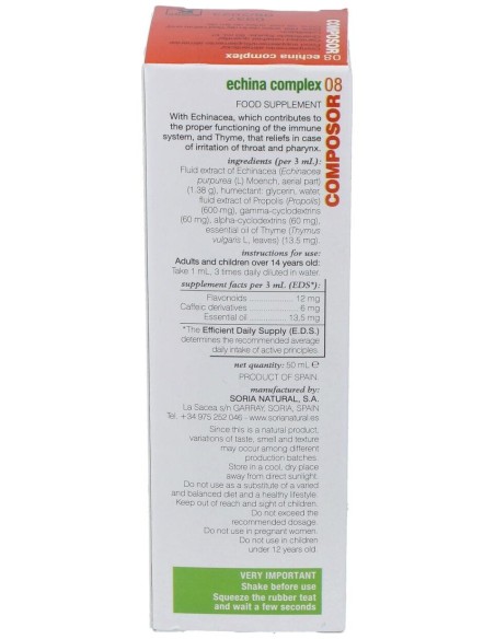 Composor 08 Echina Complex Xxi 50Ml. de Soria Natural