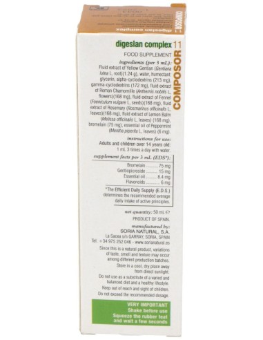 Composor 11 Digeslan Complex Xxi 50Ml. de Soria Natural