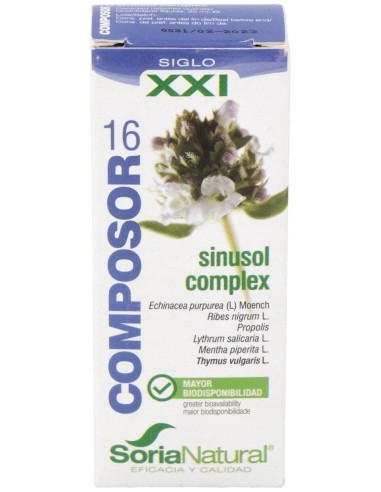 Composor 16 Sinusol Complex Xxi 25Ml. de Soria Natural