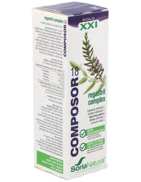 Composor 18 Regastril Complex Xxi 50Ml. de Soria Natural