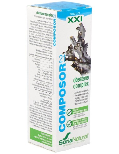 Composor 21 Obestane Complex Xxi 50Ml. de Soria Natural