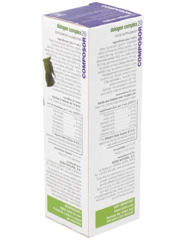 Composor 20 Dologen Complex Xxi 50Ml. de Soria Natural