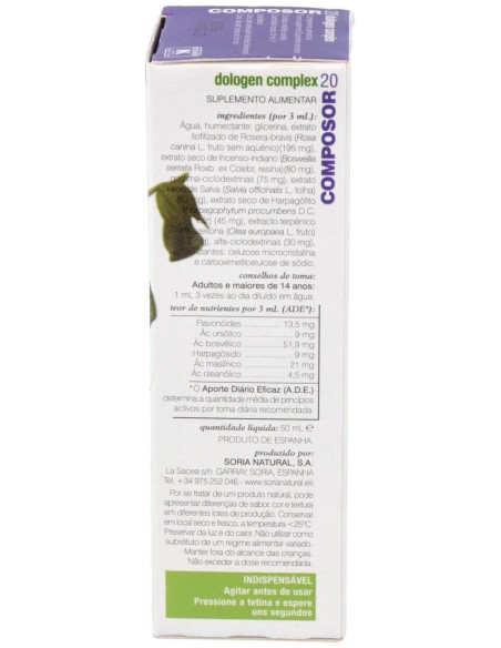 Composor 20 Dologen Complex Xxi 50Ml. de Soria Natural